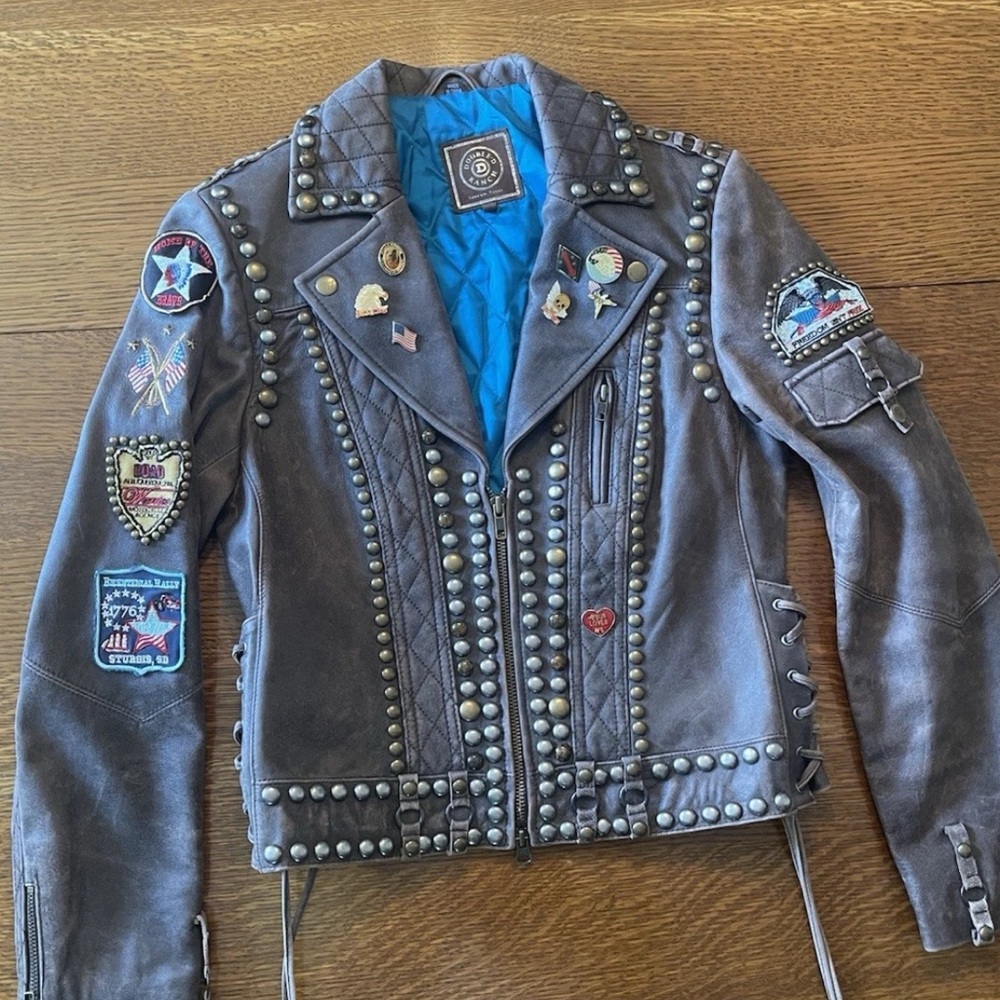 Double D Ranch heritage collection
Land of the free biker motorcycle jacket NWOT - Picture 3 of 4